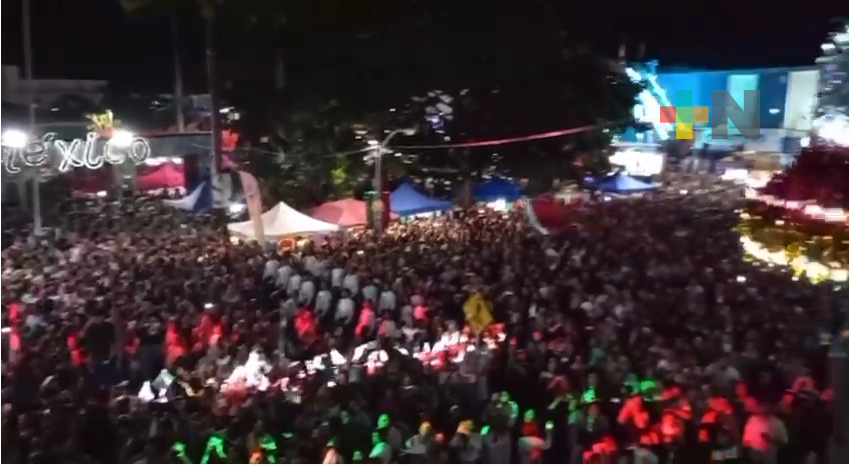 Grito de Independencia transcurrió con tranquilidad y alegría en Martínez de la Torre