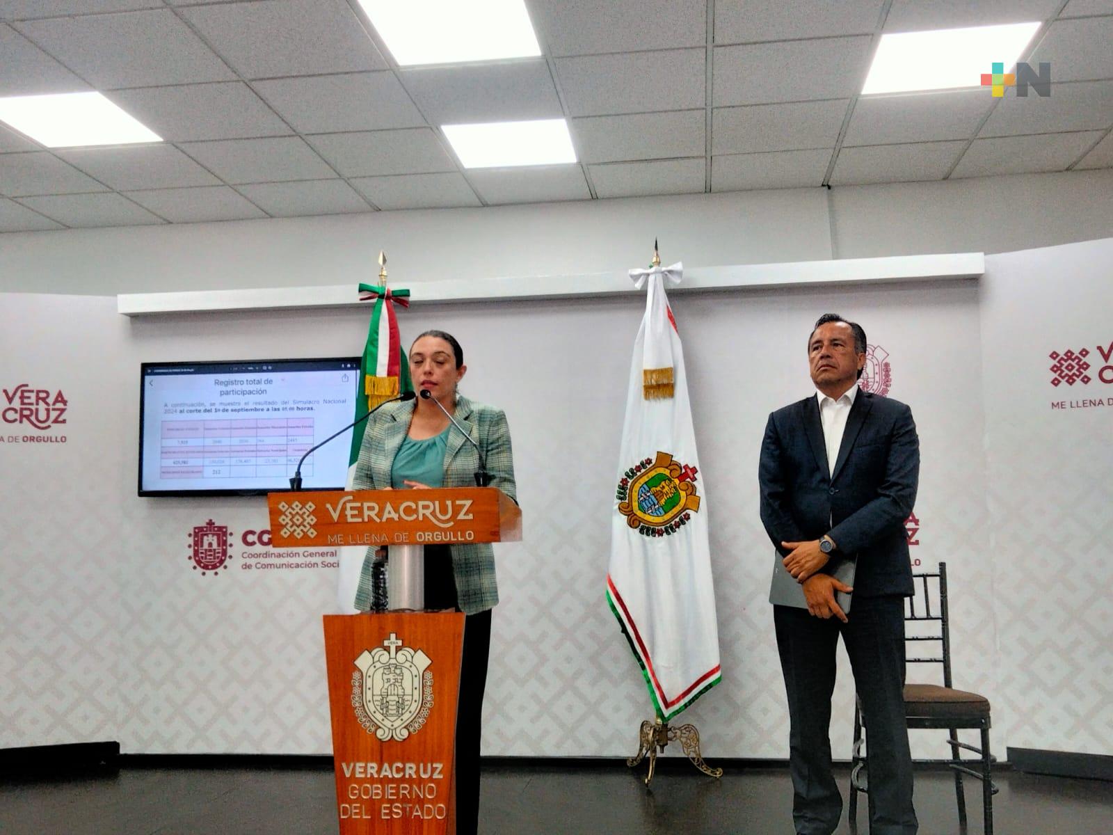Por primera vez, los 212 municipios de Veracruz participan en Simulacro Nacional: SPC
