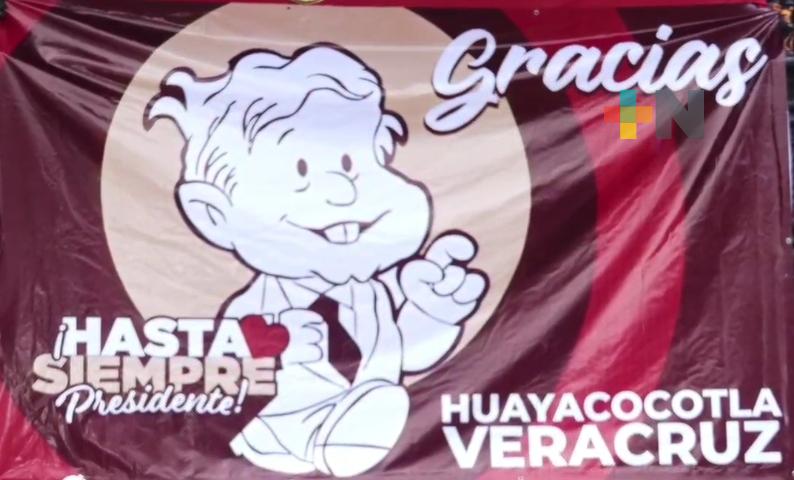 En Huayacocotla, población agradece a Presidente apoyos y beneficios
