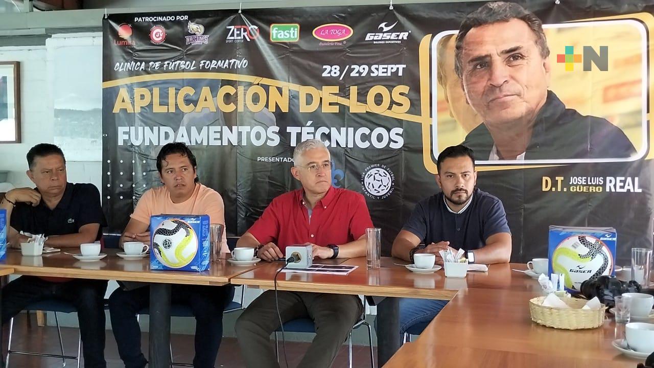 Confirman la Clínica de Fútbol que ofrecerá José Luis «El Güero» Real en Xalapa