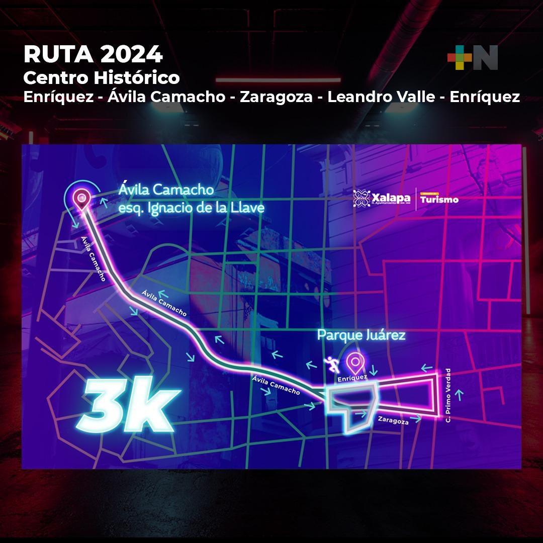 Por carrera habrá cortes a la vialidad en el centro de Xalapa