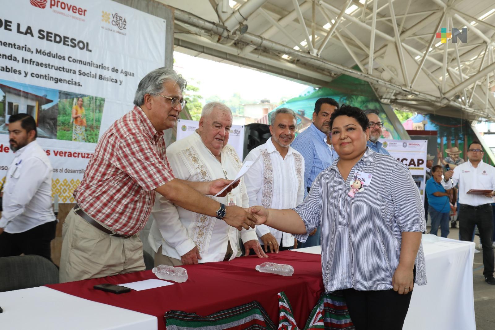 Poza Rica y Gutiérrez Zamora reciben 4 mdp para proyectos productivos