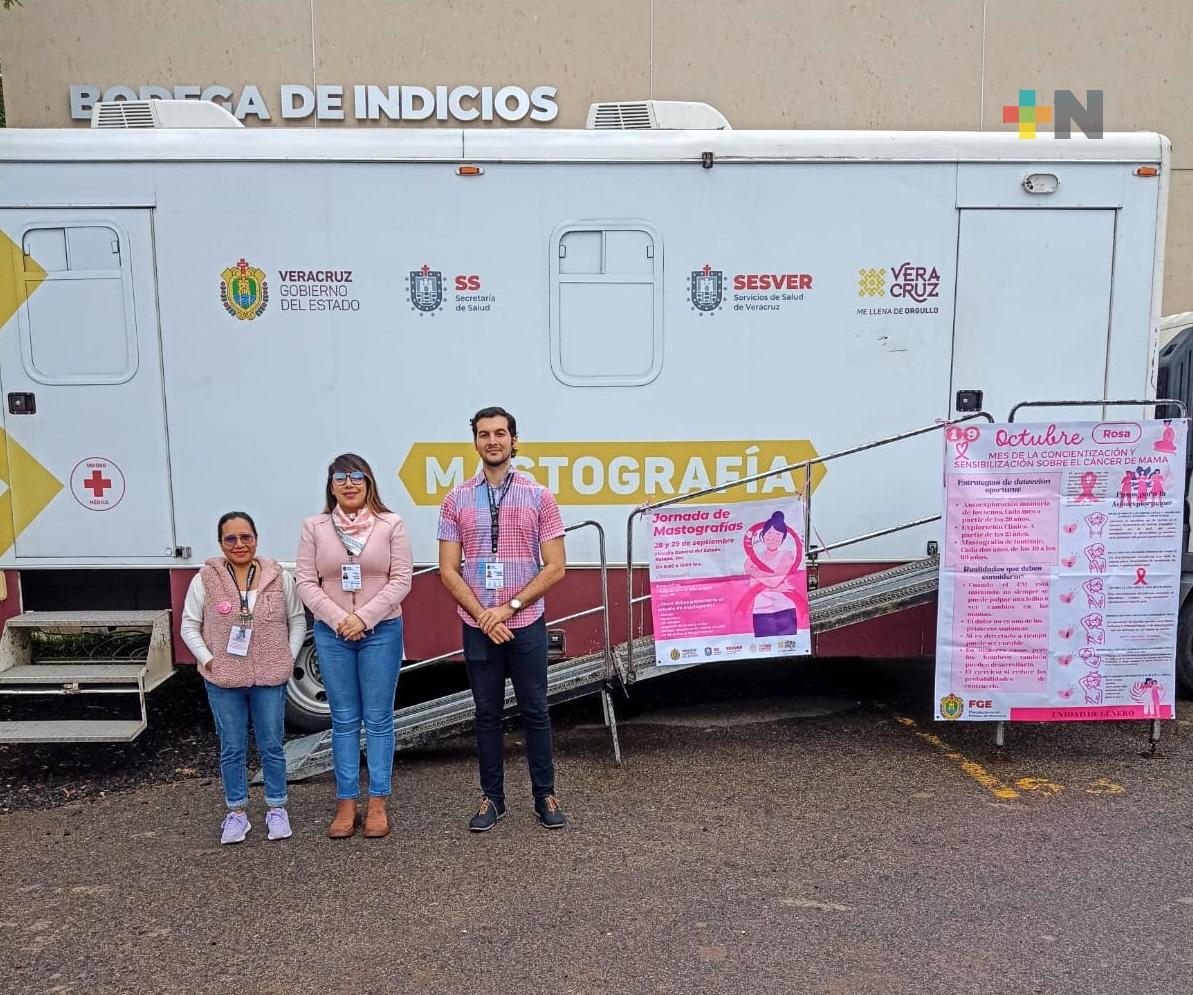 Fiscalía General del Estado realiza Jornada de Mastografías