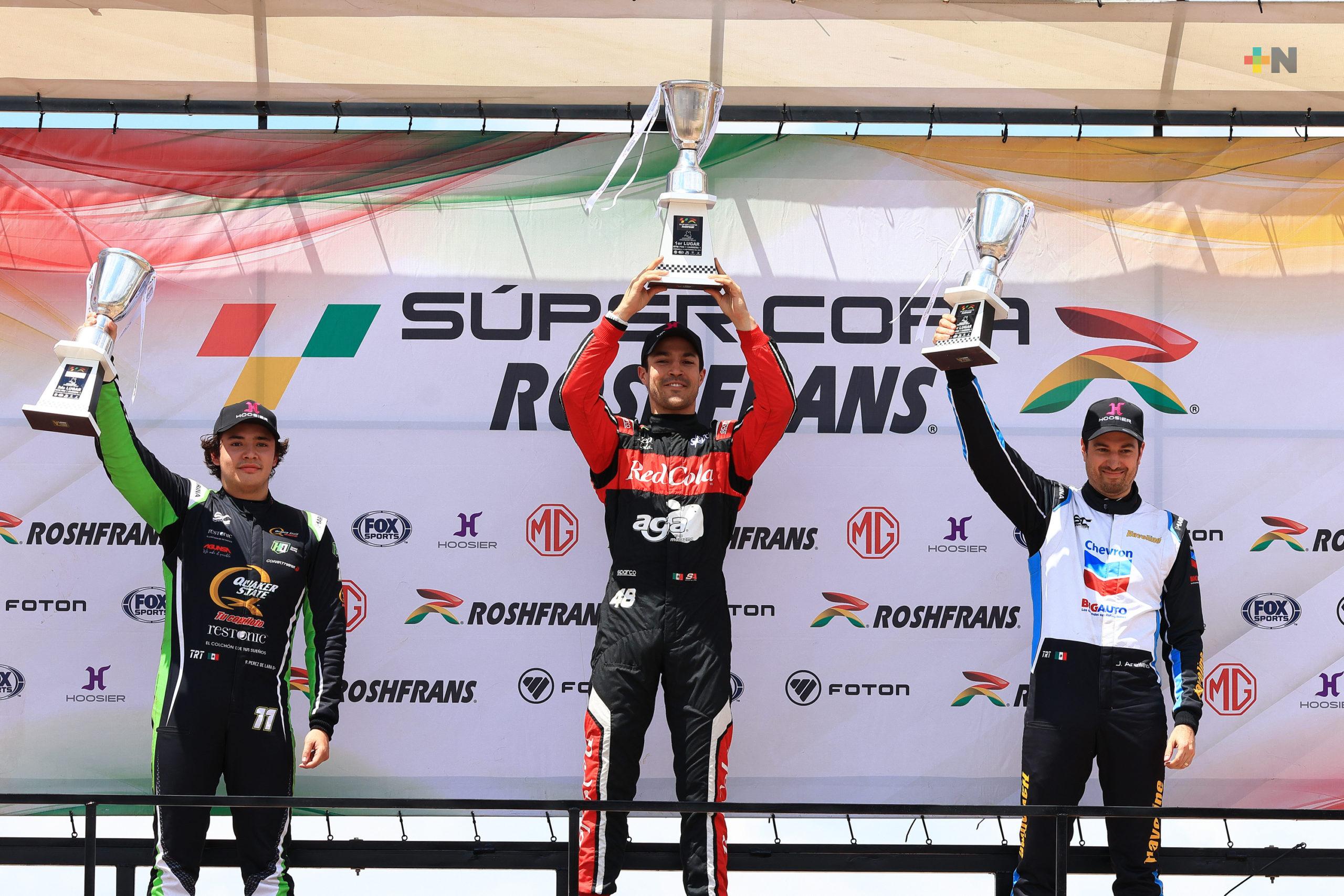 Salvador de Alba Jr. gana la carrera 1 y 2 de la GTM Pro 1, en la Súper Copa de Chihuahua