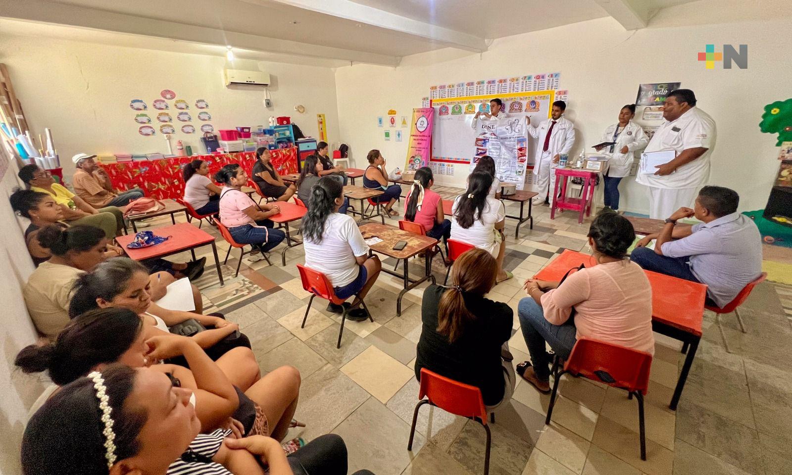 Imparten pláticas de prevención en CADI de Coatzacoalcos