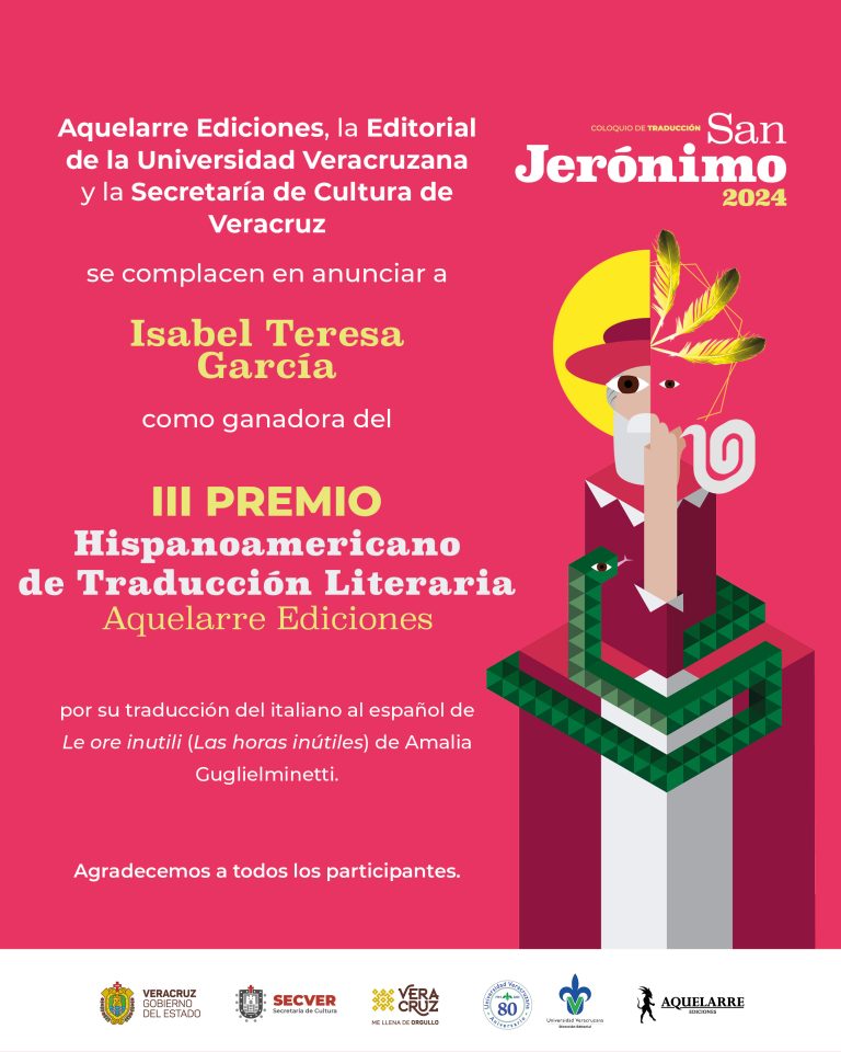 Secver, Aquelarre Ediciones y la Editorial UV otorgan el III Premio Hispanoamericano de Traducción Literaria