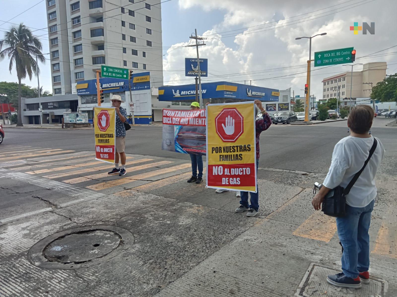 Ciudadanos rechazan pruebas en Boca del Río de gasoductos de Gas Natural del Noroeste
