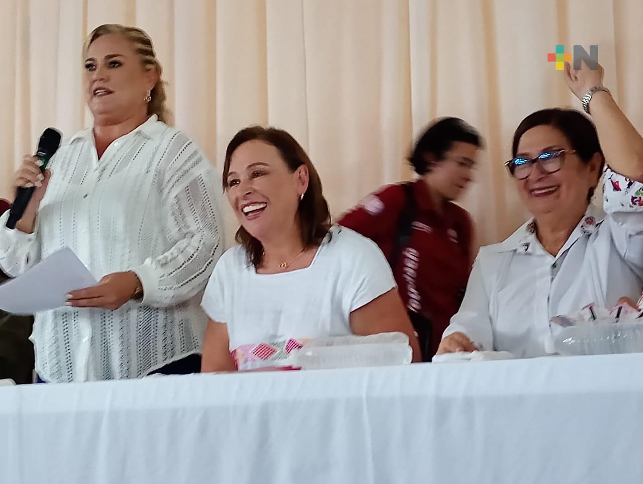 Rocío Nahle agradece el apoyo continuado de AMLO a Veracruz durante su mandato