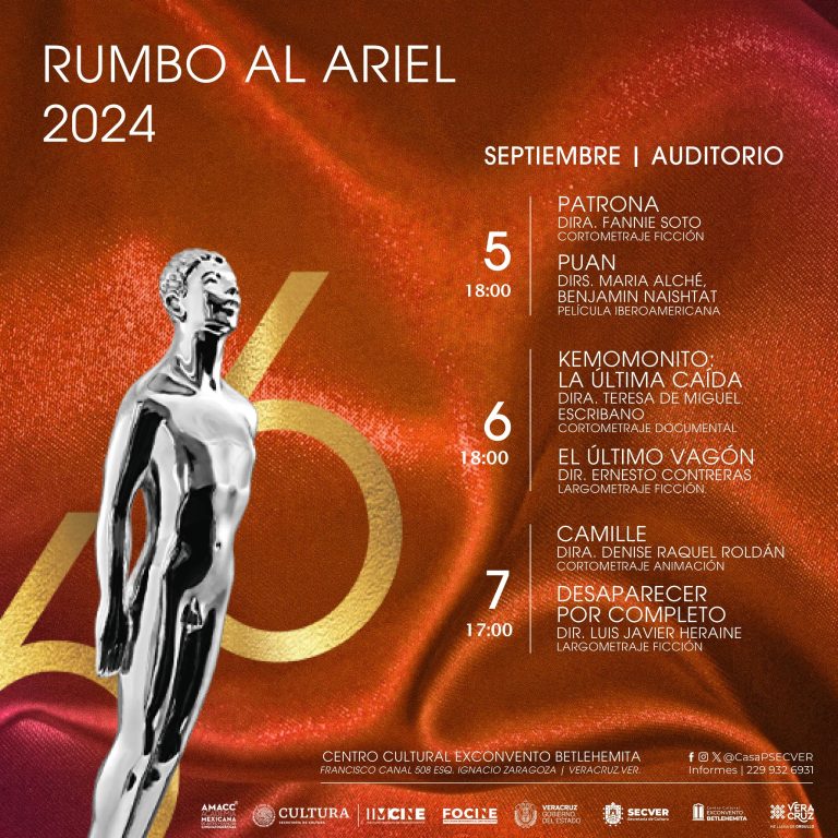 Invita Secver al ciclo de cine “Rumbo al Ariel” en Centro Cultural Exconvento Betlehemita