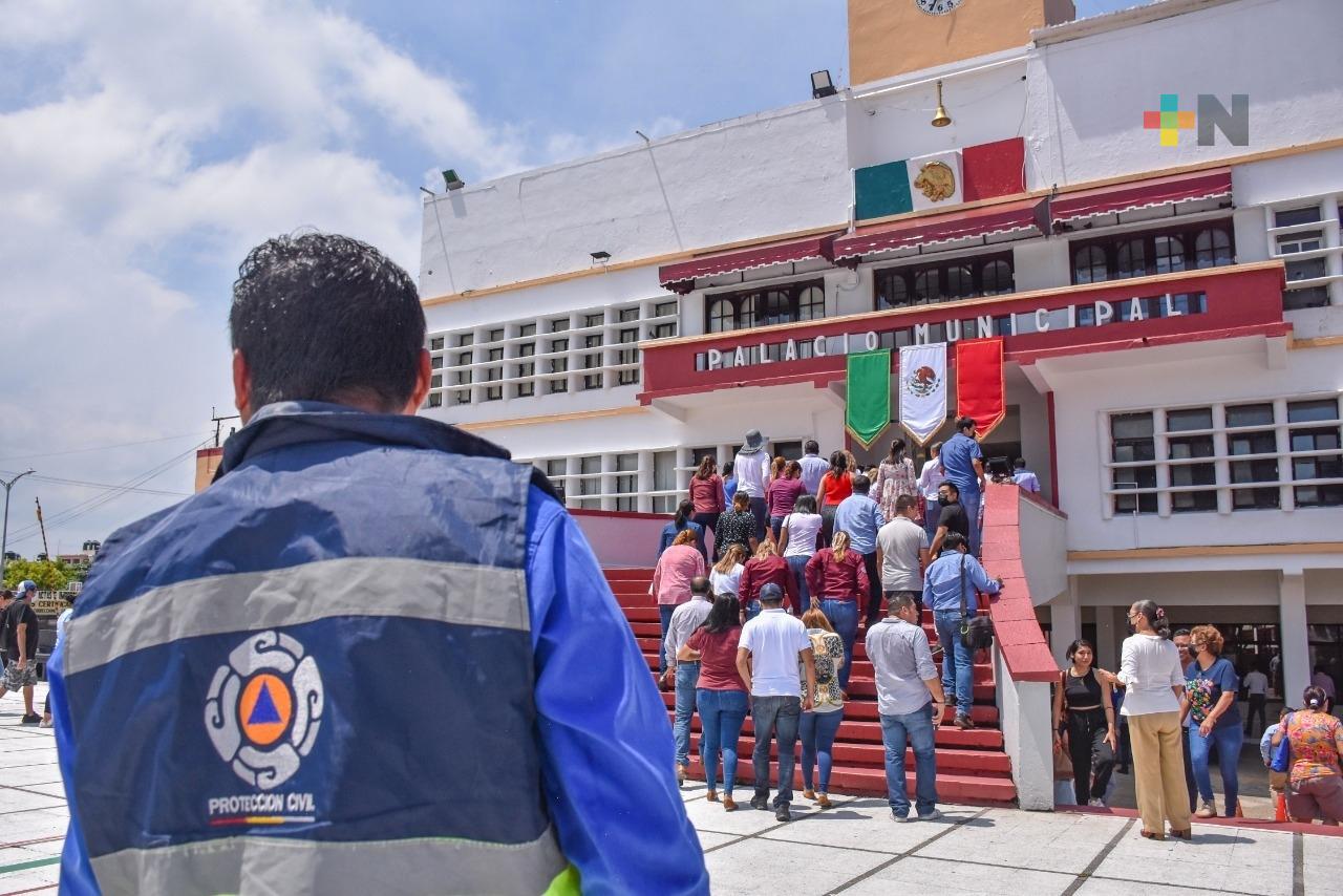 Alistan simulacro para este próximo 19 de septiembre en Coatzacoalcos