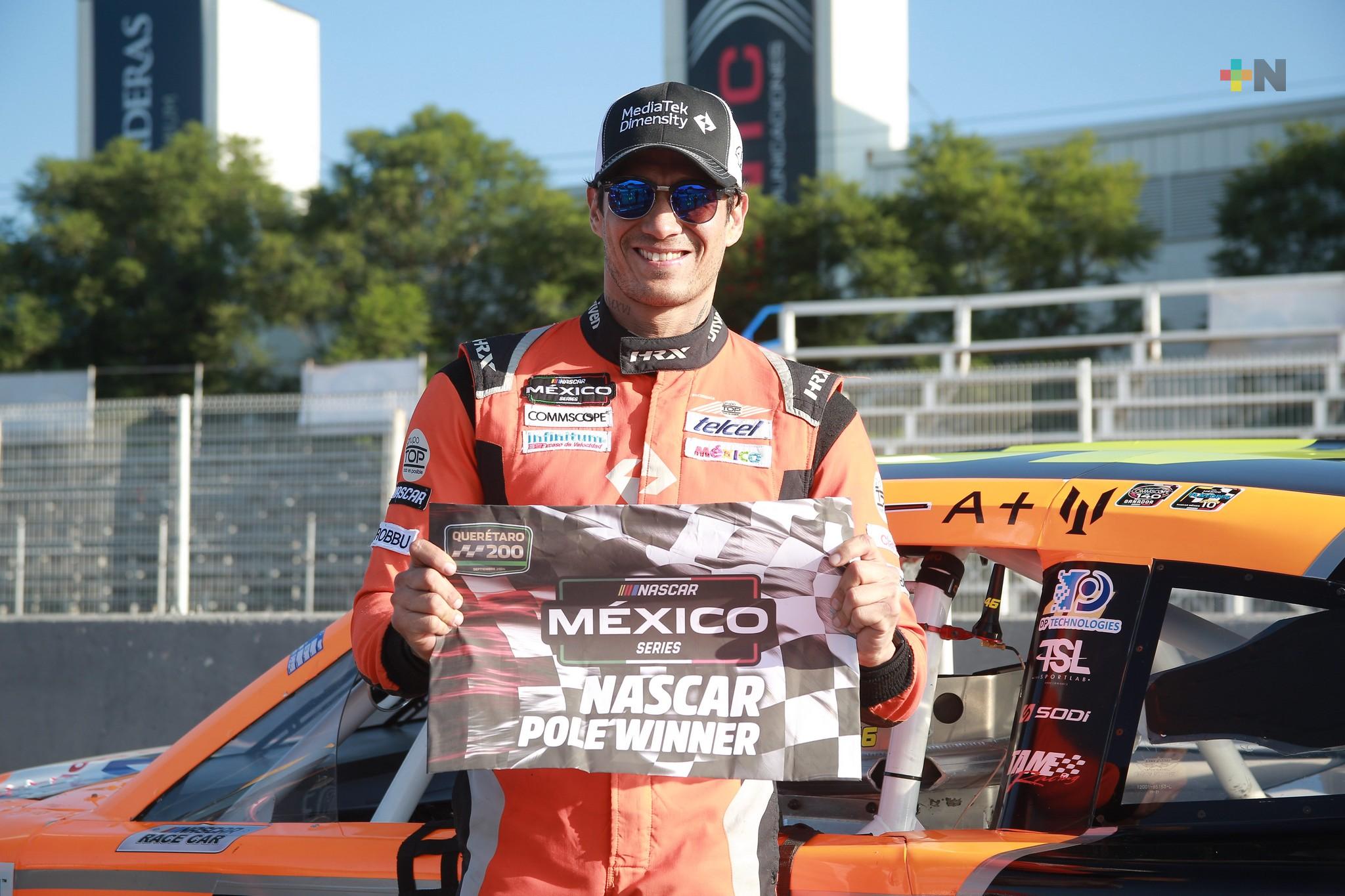 Arrancan los playoffs en Querétaro e Irwin Vences tiene la pole en NASCAR México Series