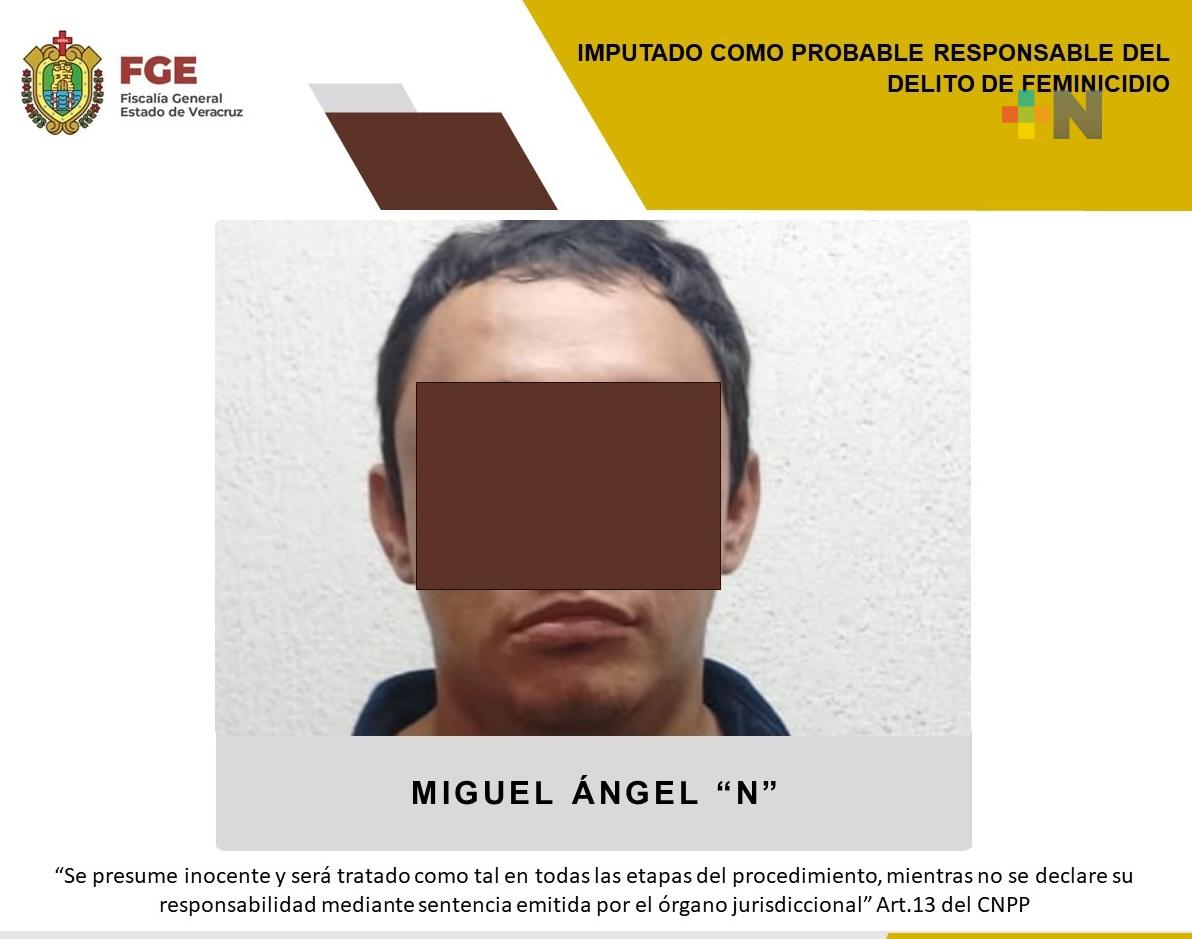 Miguel Ángel «N» es imputado como probable responsable de feminicidio