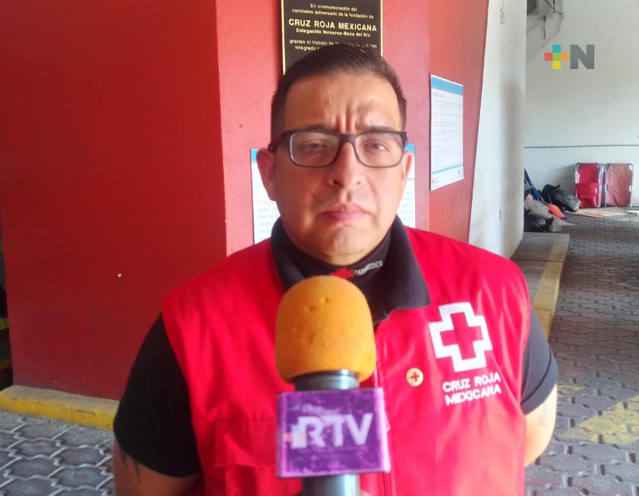 Fin de semana largo por Fiestas patrias tuvo saldo blanco, reporta la Cruz Roja Veracruz