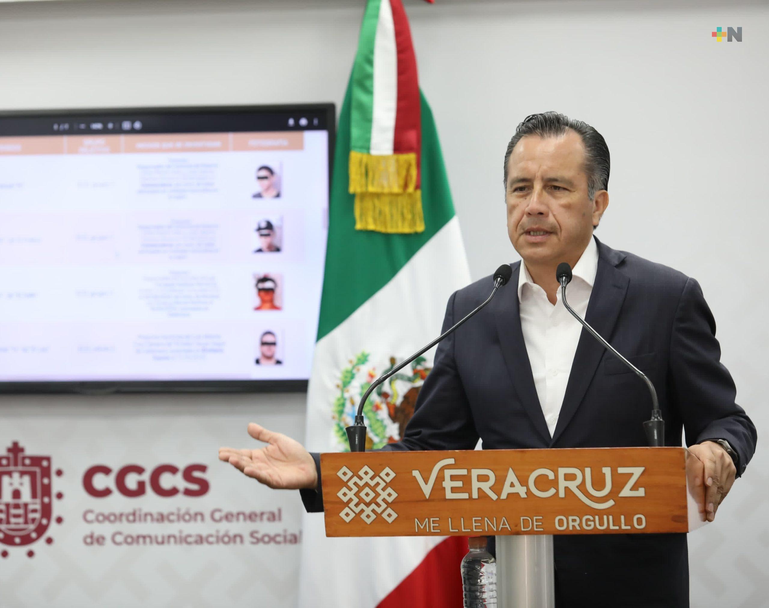 Aumenta percepción de seguridad 8.1% por la estrategia Cero Impunidad: Gobernador