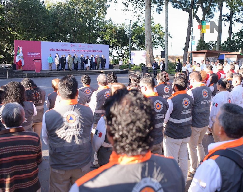 Gobernador encabeza conmemoración del Día Nacional de la Protección Civil