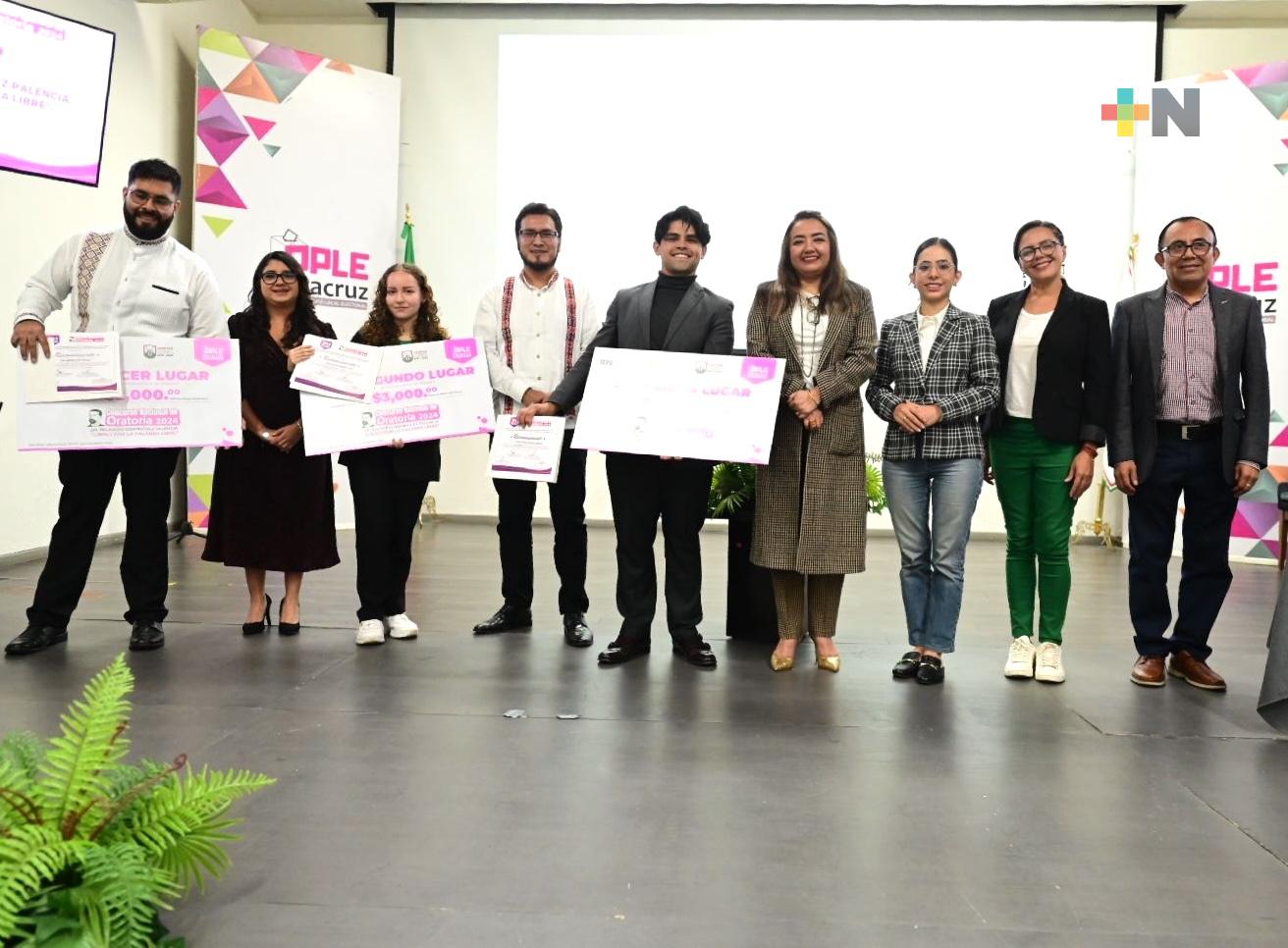 OPLE Veracruz, sede de la etapa estatal del Concurso Nacional de Oratoria 2024