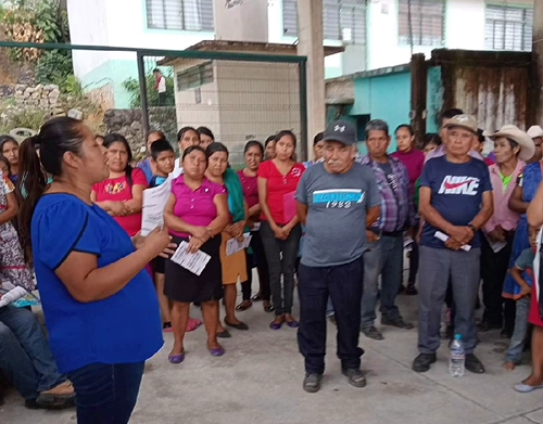 Asamblea informativa de programas del Bienestar realizan en Ilamatlán