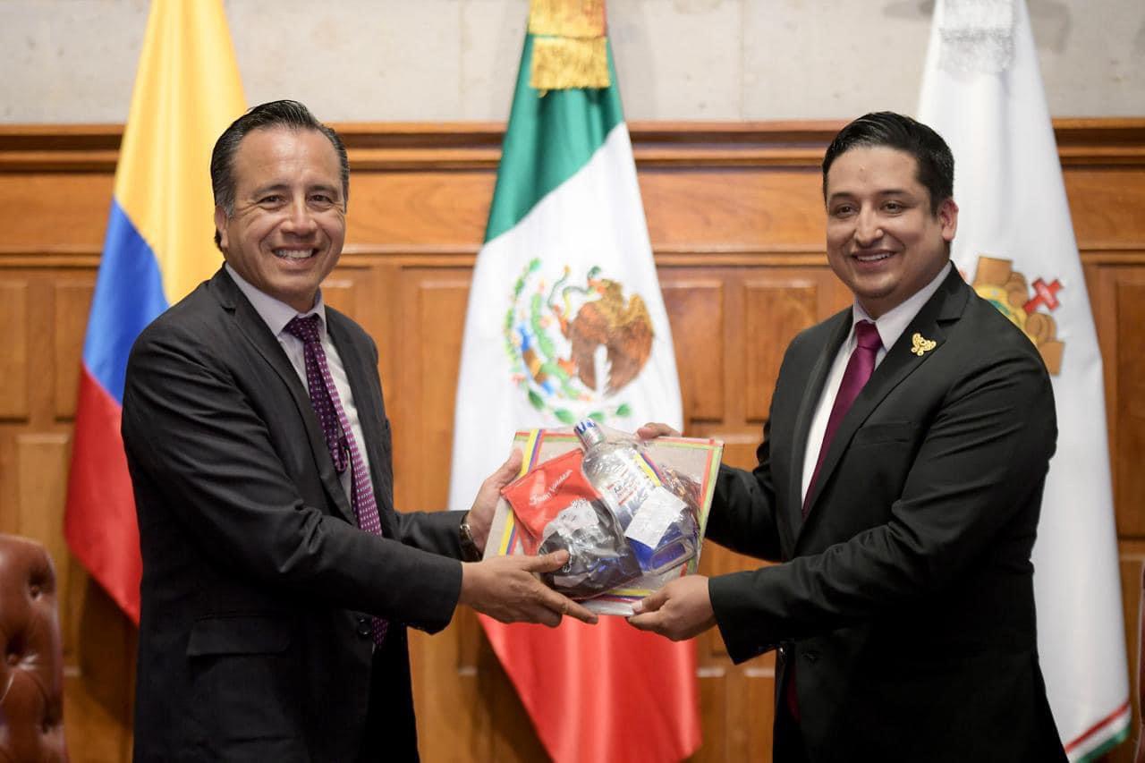 Recibe Gobernador a Cónsul de Colombia en México