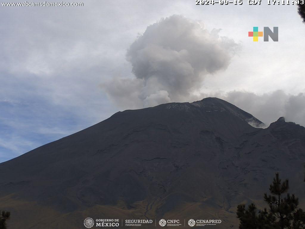 Alerta volcánica del Popocatépetl está en Amarillo Fase 2