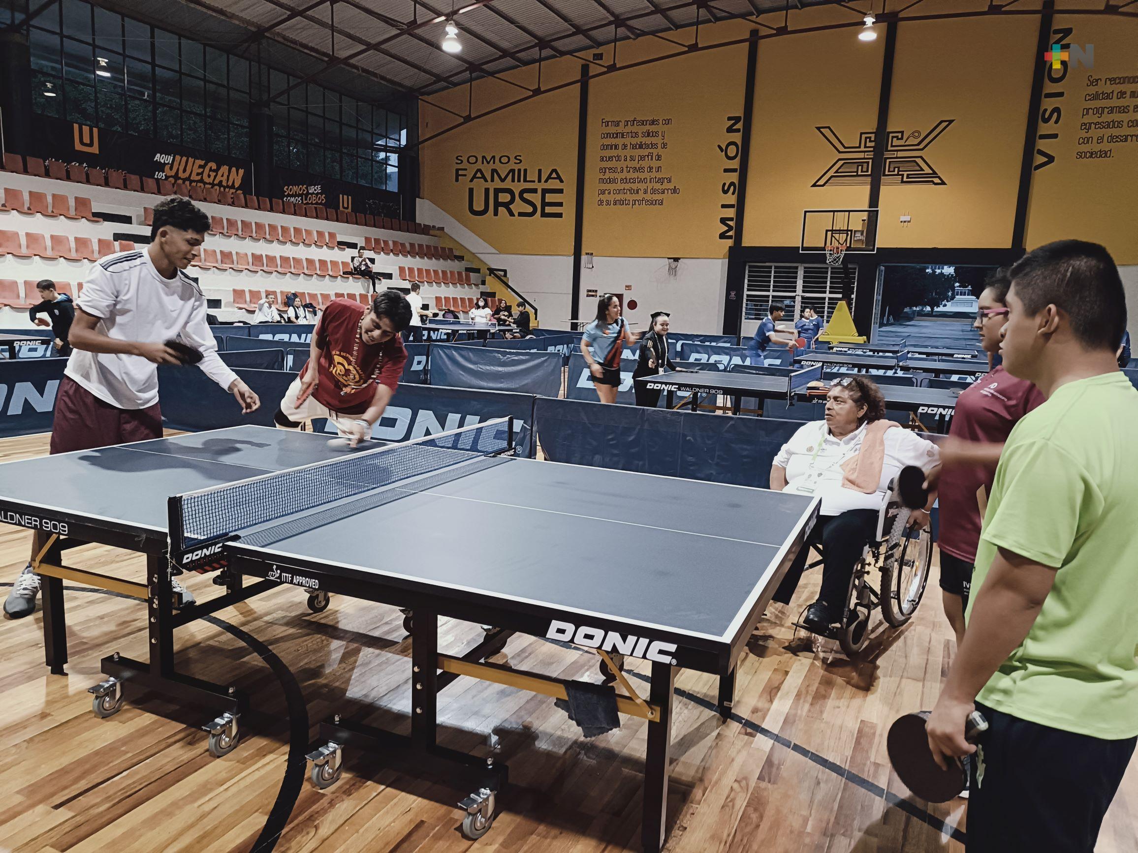 Veracruzanos entran en acción en tenis de mesa de Paranacionales Conade 2024