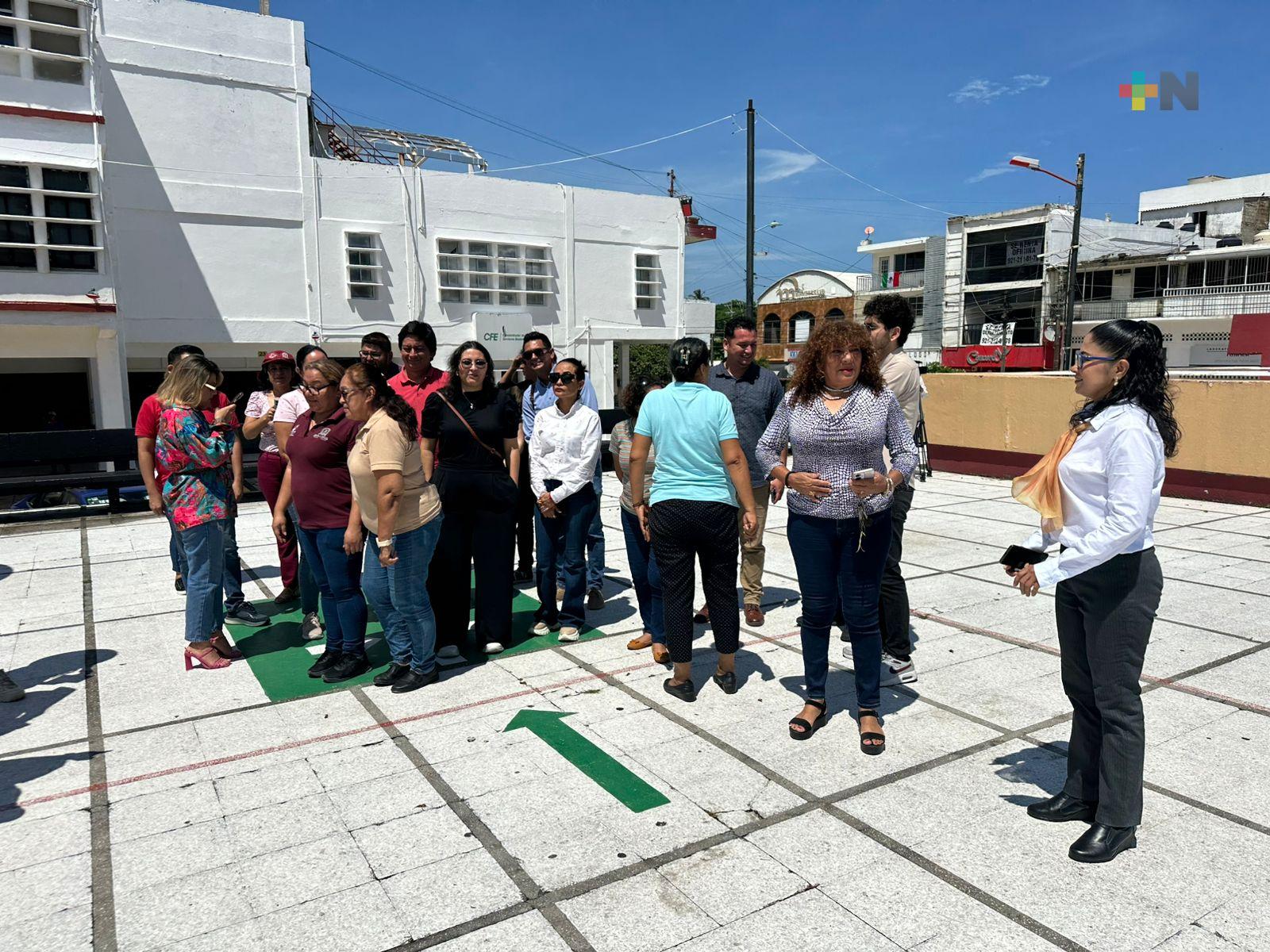 Realizan simulacro por sismo en Coatzacoalcos
