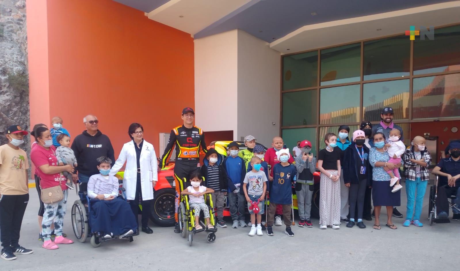 NASCAR México Series visitó el hospital infantil Teletón de Oncología en Querétaro