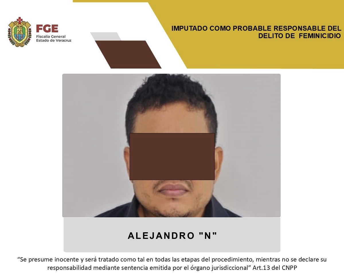 Dictan prisión preventiva a Alejandro “N” por delito de feminicidio