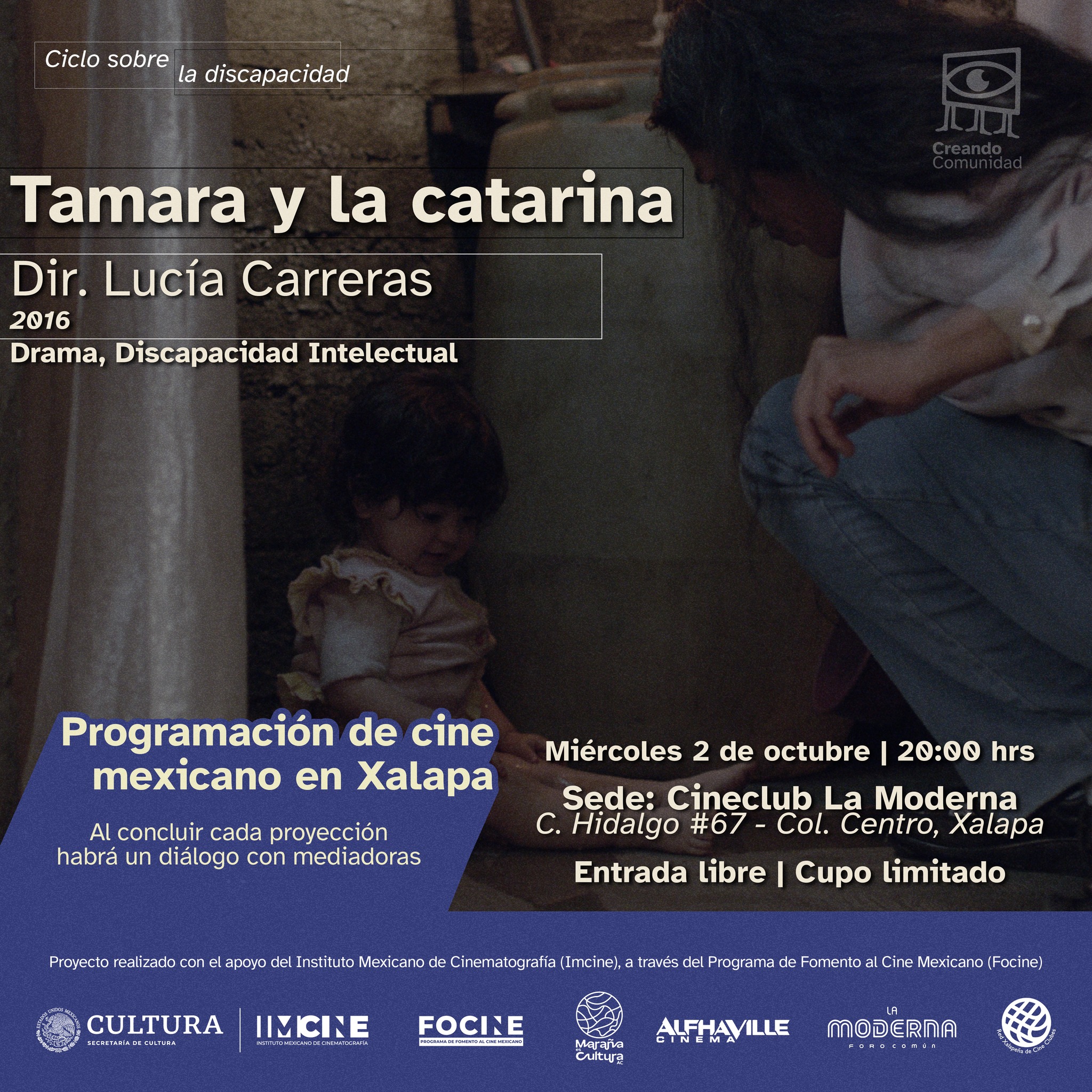 Invitan a «Creando Comunidad», ciclo de cine mexicano en Xalapa