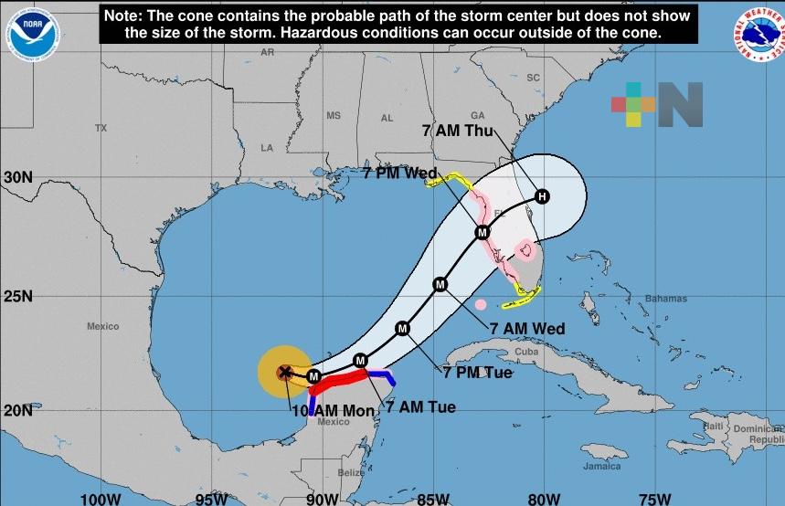 Huracán «Milton» se intensifica, este lunes o martes impactaría en Yucatán