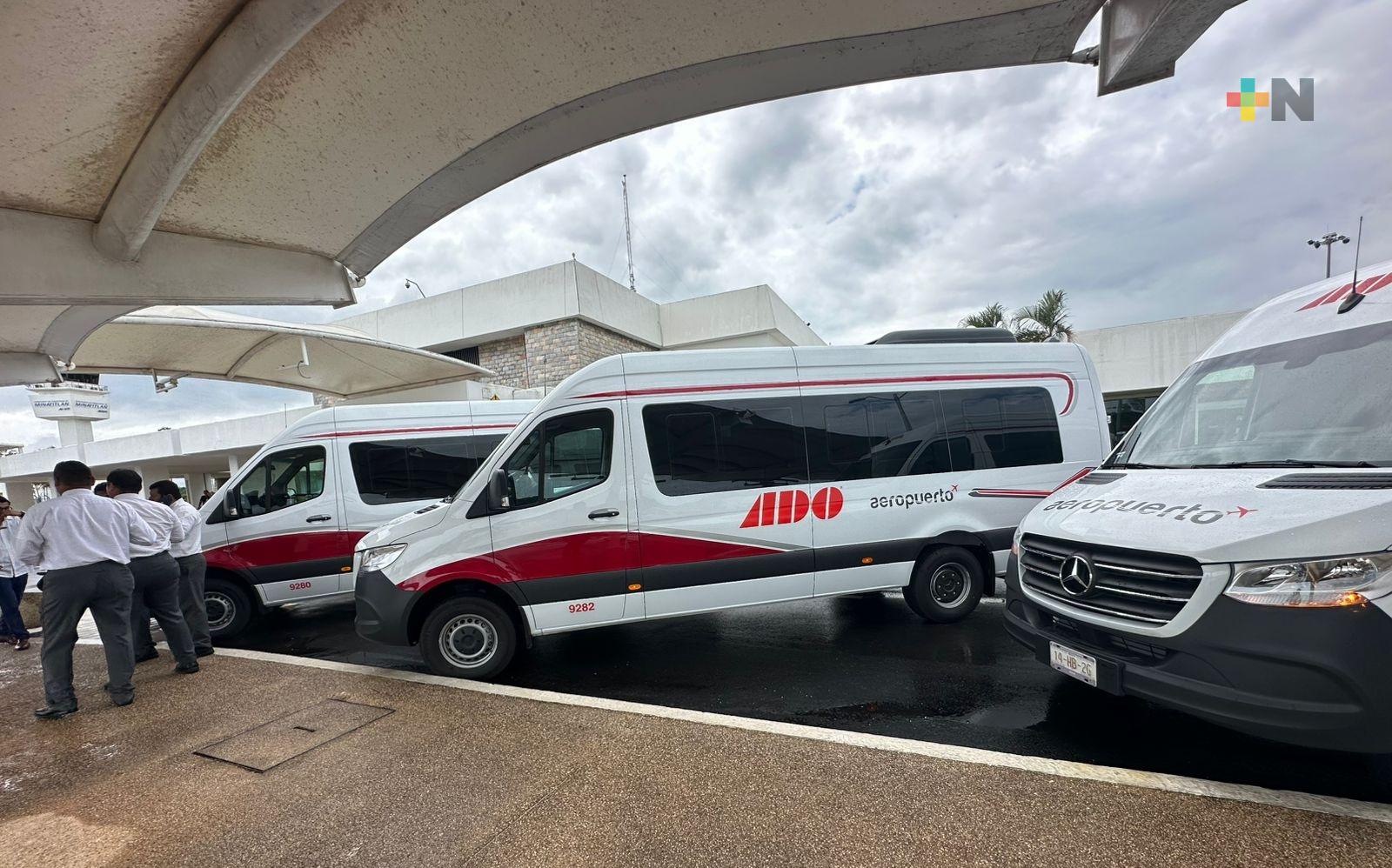 ADO pone en marcha transporte hacia el aeropuerto de Minatitlán