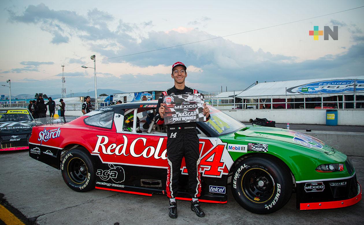 Alex de Alba Jr. con la pole de NASCAR México Series en el Autódromo Miguel E. Abed de Amozoc
