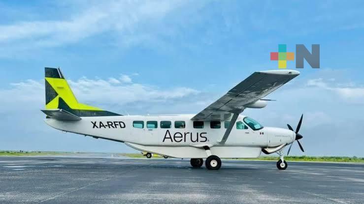 Llega a Mina aerolínea Aerus, iniciará operaciones con vuelos a Veracruz y Villahermosa