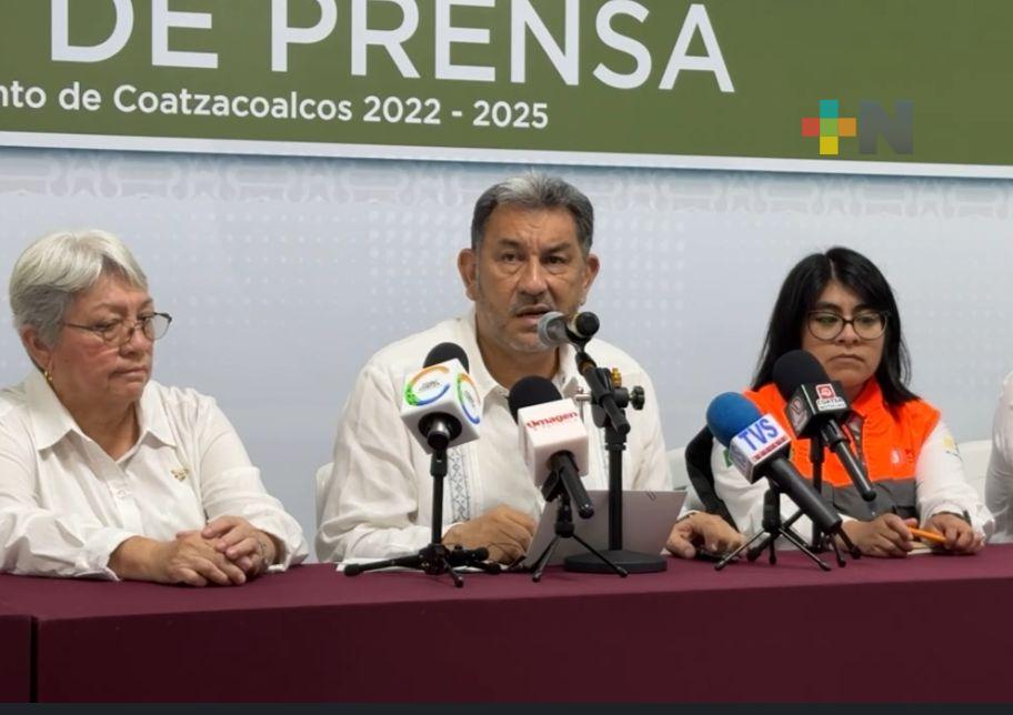 Alcalde de Coatza informa que se mantiene la alerta por condiciones climáticas