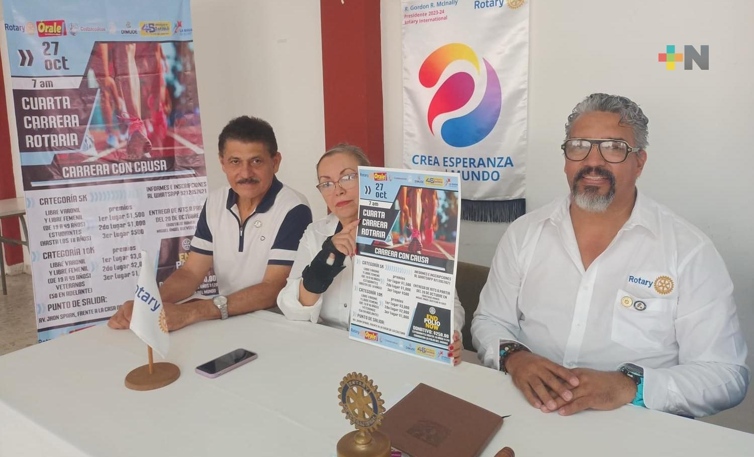 Club Rotario de Coatzacoalcos anuncia cuarta edición de carrera con causa