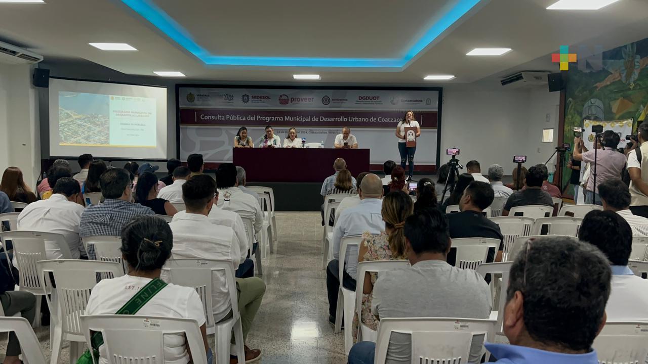 Evalúan situación de Coatza en consulta pública del programa municipal de desarrollo urbano