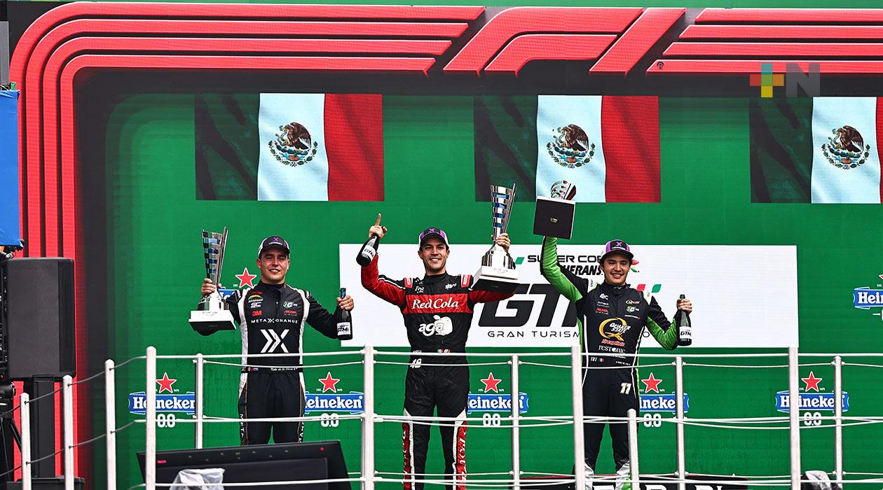 Salvador de Alba Jr, ganó la carrera 1 de la GTM de la Súper Copa, en el GP de la Ciudad de México