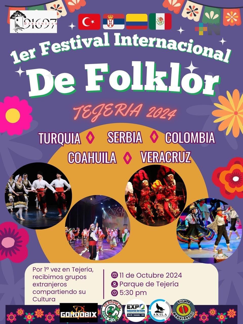Se realiza Festival Internacional de Folklore Tejería 2024 en Veracruz puerto