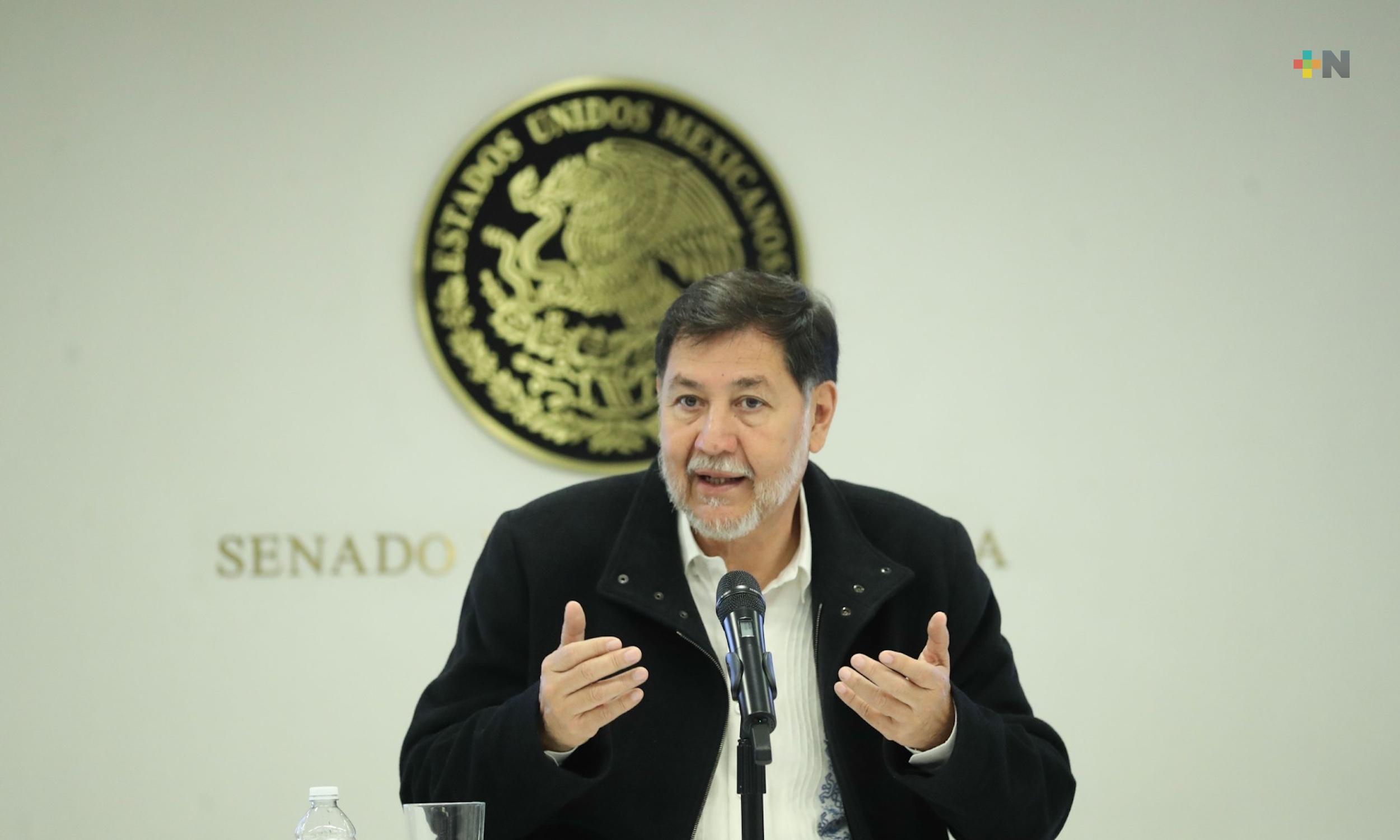 Advierte Fernández Noroña que no hay poder que pueda evitar la elección de jueces, magistrados y ministros