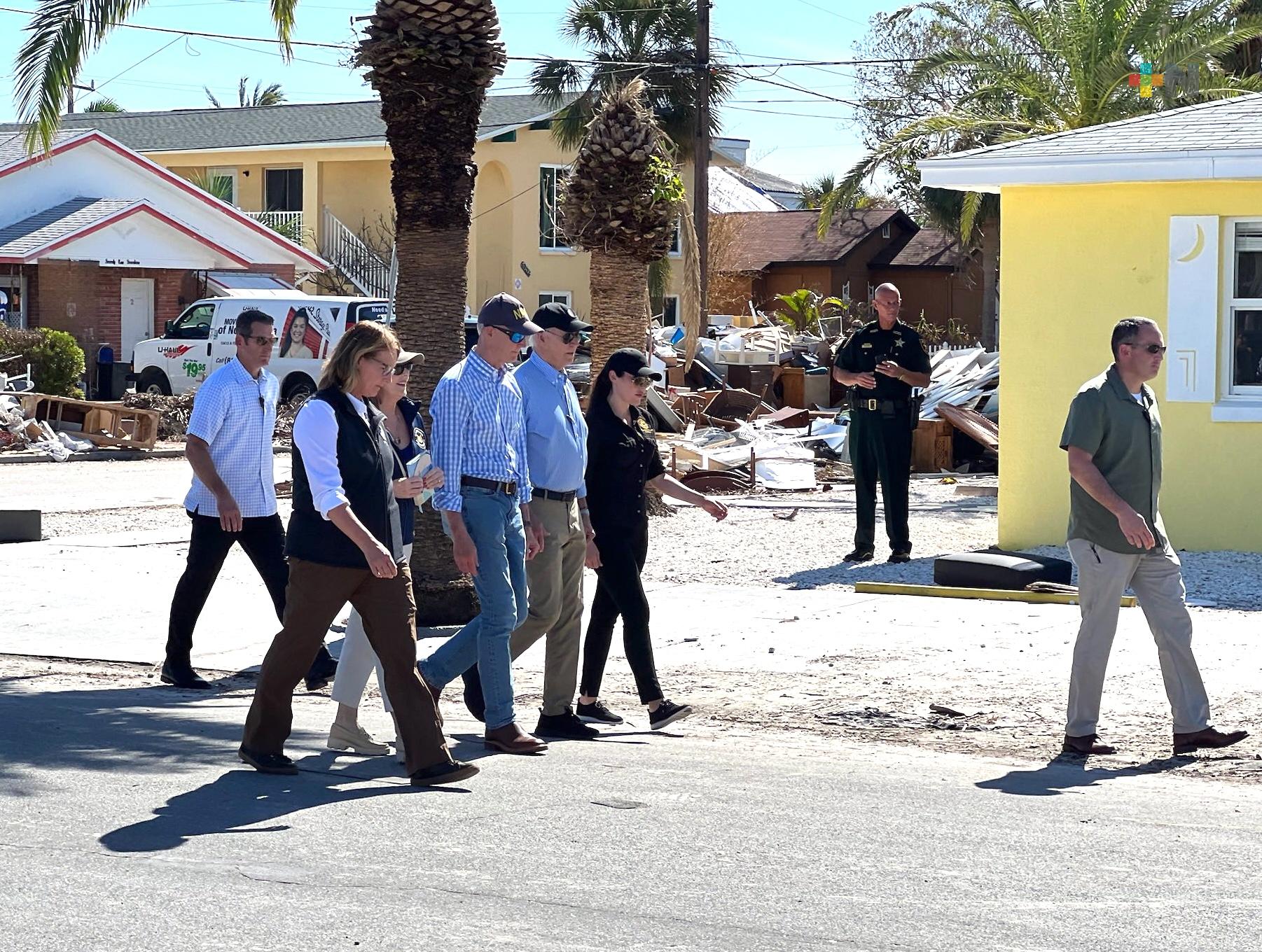 Joe Biden visita Florida recorre y evalúa daños tras el huracán «Milton»