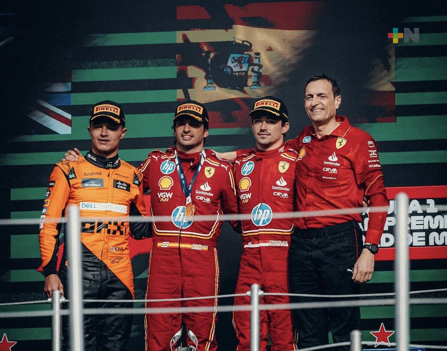 Sainz vuela, Ferrari conquista el GP México 2025