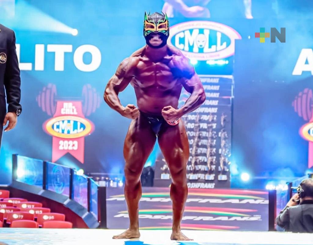 «Angelito» luchador de Coatza participará en concurso de fisicoculturismo Mr. CMLL 2024