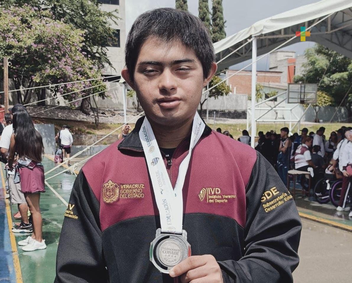 Samuel Betanzos gana plata por Veracruz en los Juegos Paranacionales Conade 2024