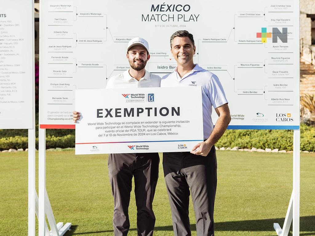 Isidro Benítez gana el México Match Play y jugará el World Wide Technology Championship