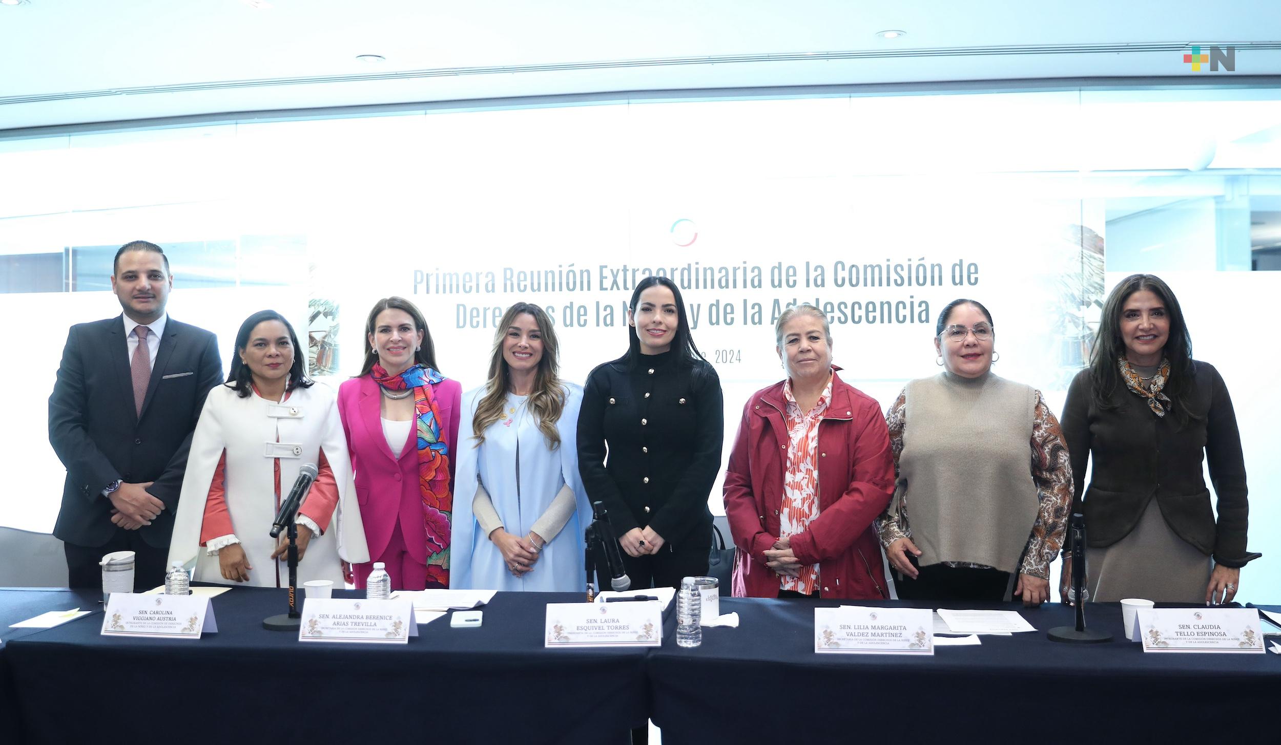 Refrendan senadoras compromiso para atender demandas de niñas, niños y adolescentes