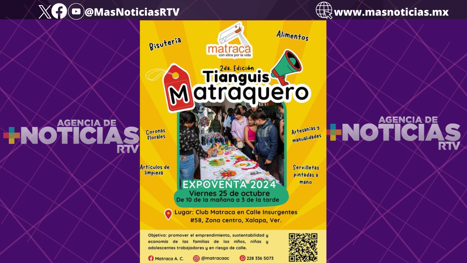 En Xalapa, asociación llevará a cabo tianguis matraquero
