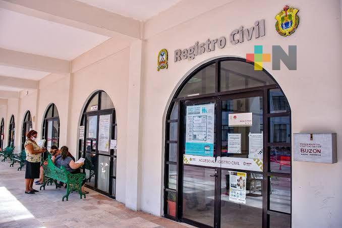 Incrementa demanda de actas de nacimiento certificadas en Registro Civil de Coatzacoalcos