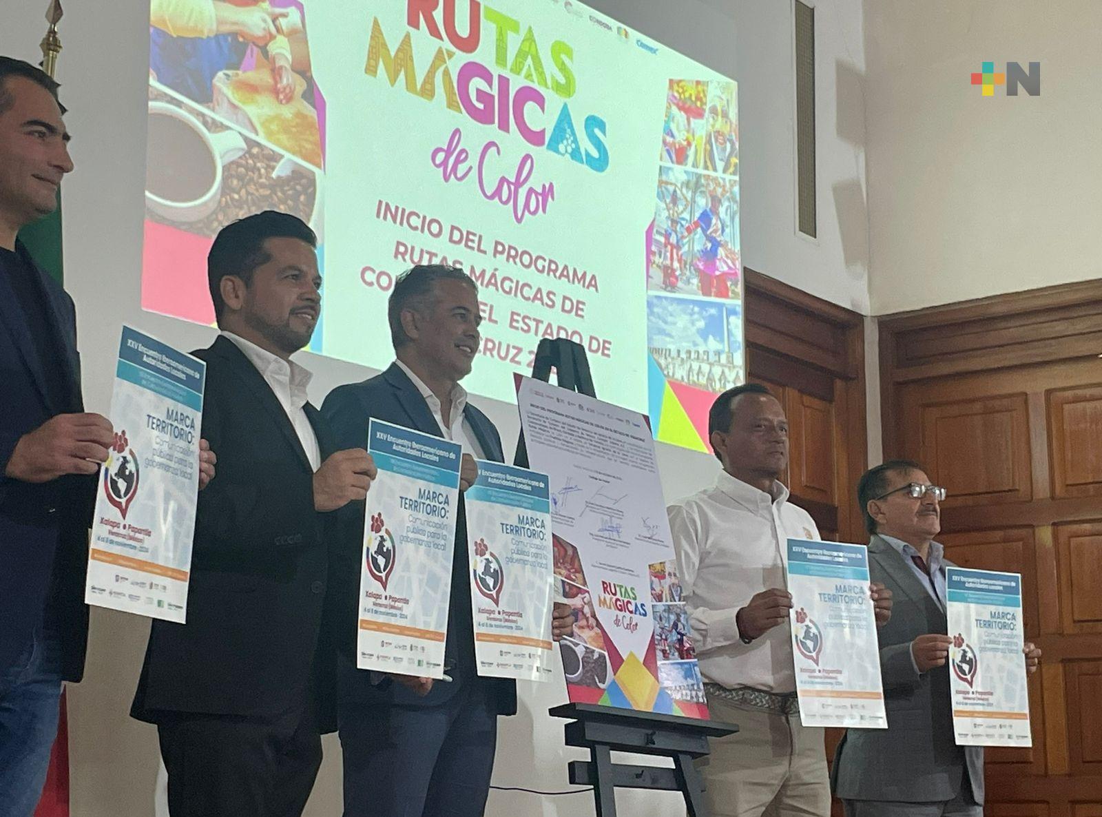Inicia programa Rutas Mágicas de Color en Córdoba, Coscomatepec y Naolinco