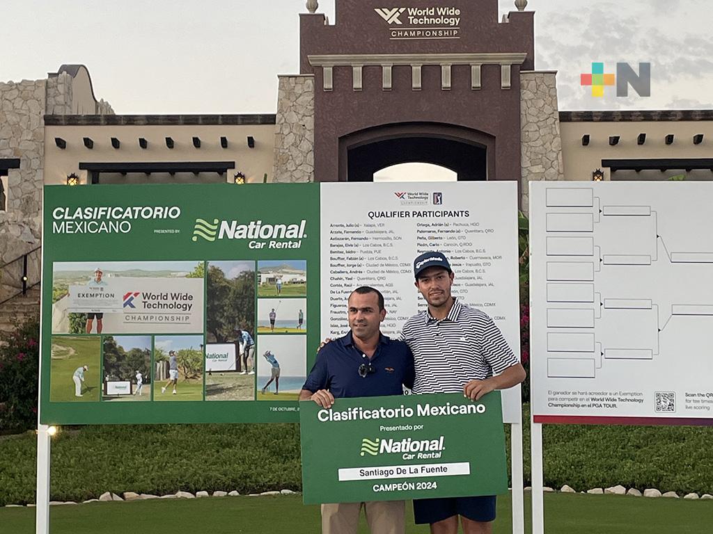 Santiago de la Fuente gana exención para jugar el World Wide Technology Championship