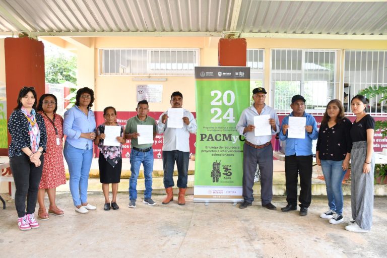 Secver entregó recursos para financiamiento de proyectos seleccionados en convocatoria PACMyC 2024