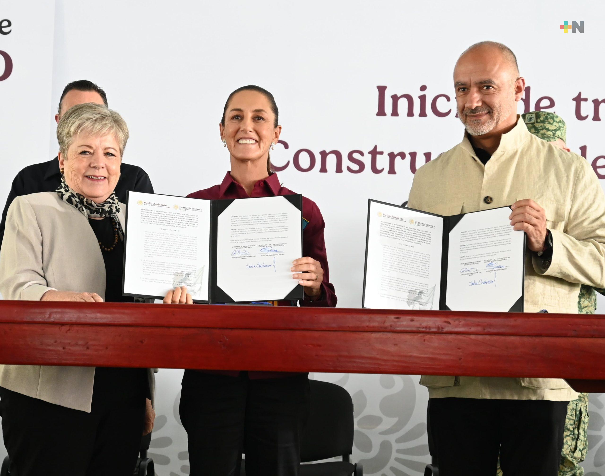 Anuncia la presidenta Claudia Sheinbaum construcción del tren de pasajeros México-Querétaro